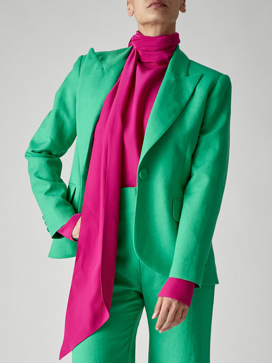 Look 1 - Linen Tuxedo Jacket