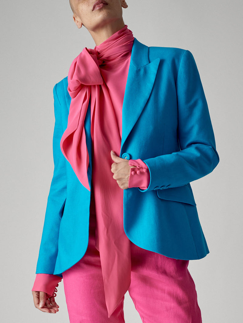 Look 6 - Linen Tuxedo Jacket