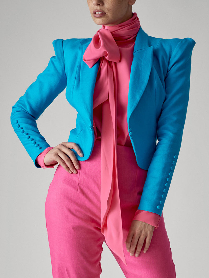 Look 7 - Linen Cropped Jacket